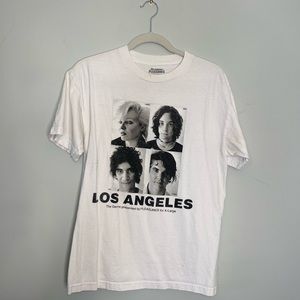 White graphic T shirt